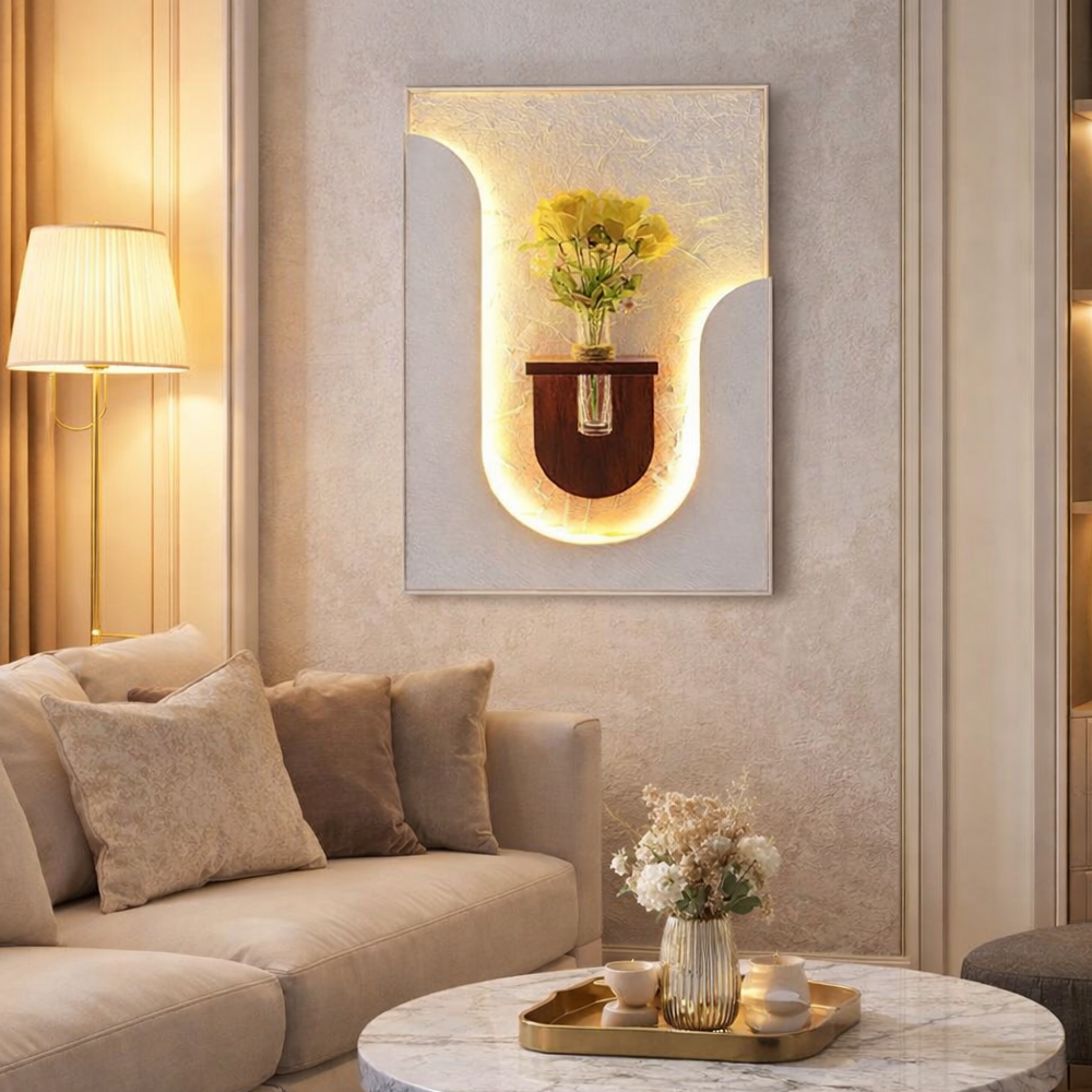 Wall of Light & Petals | LED Floral Wall Decor