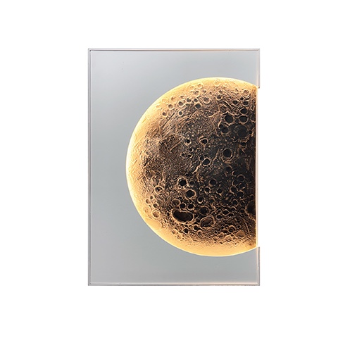LunaHalo LED Wall Art – Luxury Moon Light Panel